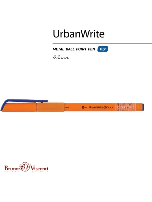 Ручка шариковая неавтомат. UrbanWrite.Summer масл,0,7мм,синяя 20-0318/31