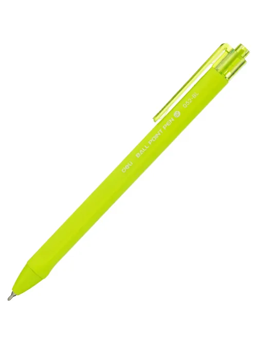 Ручка шариковая автомат. Deli EQ52-BL,гибр.нак 0,7,син.черн,в асс