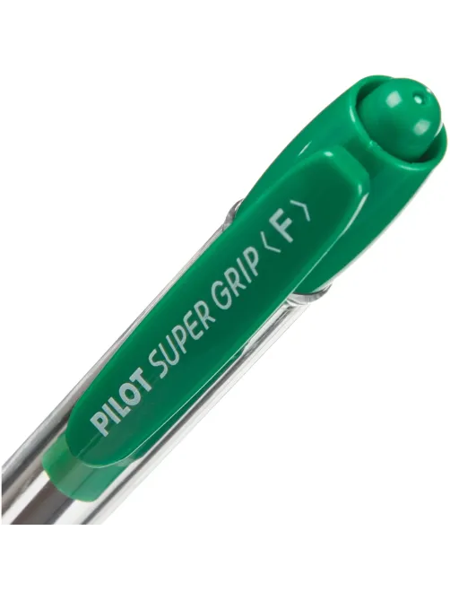 Ручка шариковая автомат. BPGP-10R-F G SUPER GRIP зеленого цвета