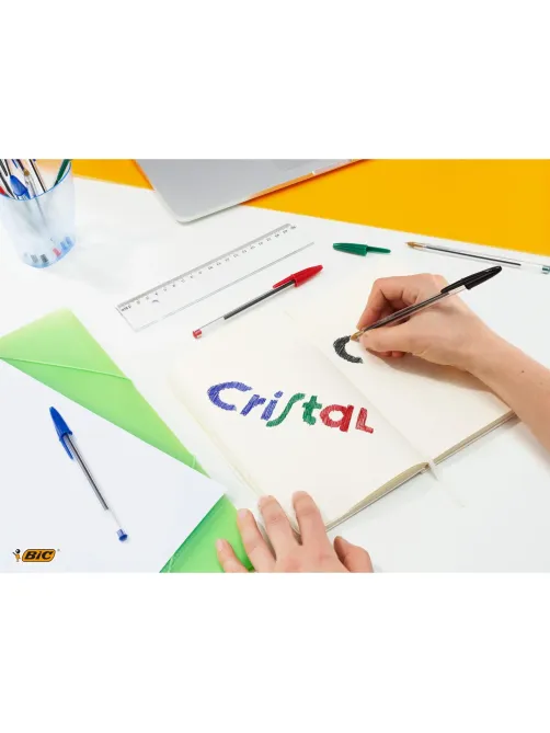 Ручка шариковая неавтомат. BIC Cristal синий  0,32 мм Франция