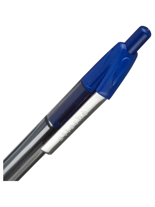 Ручка шариковая автомат. Attache Glide Trio 0,7мм син, масл, треуг