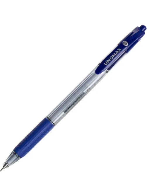 Ручка шариковая автомат. Unimax Glide Trio Steel 0,7мм,син,мас,5шт/уп