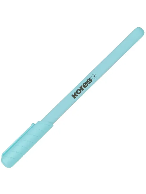 Ручка шариковая неавтомат. KORES Pastel K0R-M,син,масл,асс. 37086