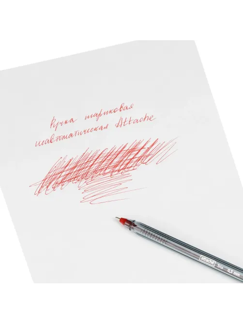 Ручка шариковая неавтомат. Attache Glide Trio 0,5мм, крас. Масл