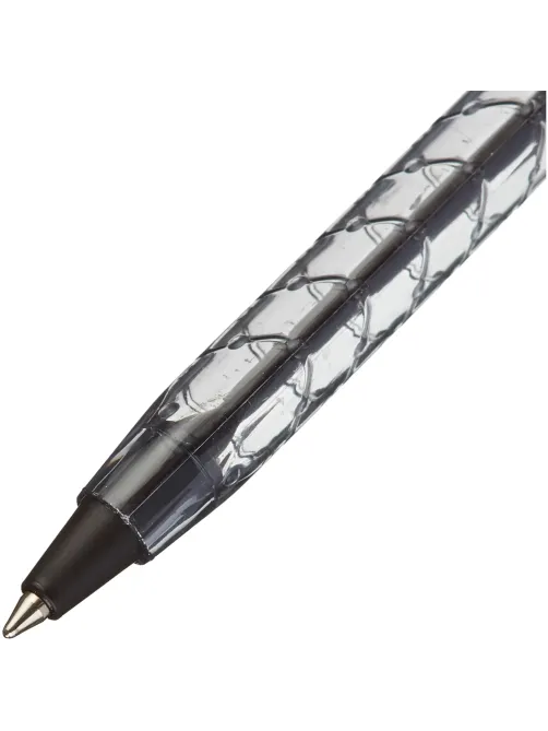 Ручка шариковая неавтомат. KORES К1 F(0,7мм)треуг.корп,черн.ст. 39521