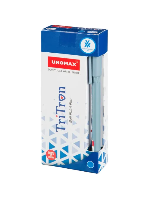 Ручка шариковая неавтомат. Unomax Tritron 2x д/ш0,7мм,л0,3мм син