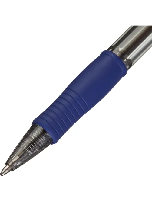 Ручка шариковая автомат. PILOT BPGP-10R-M-L резин.манжет.син 0,25мм