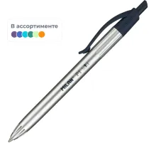 Ручка шариковая автомат. MILAN Silver,1,0мм,син,масл,в асс,1765779120