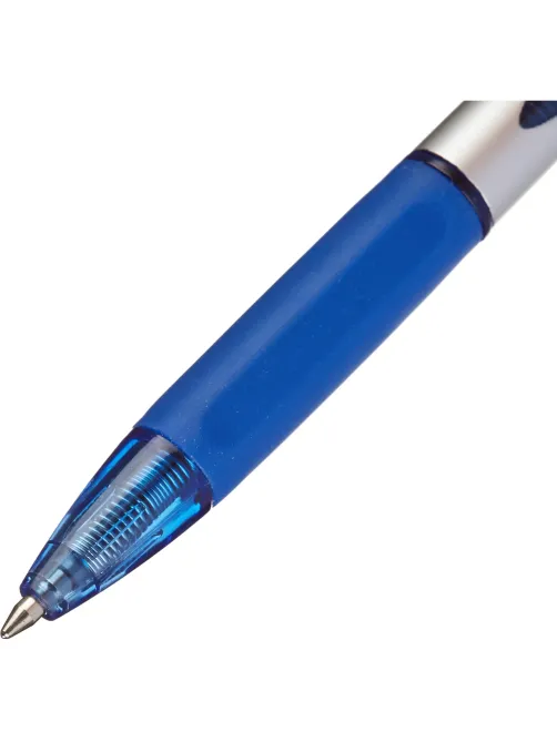 Ручка шариковая автомат. Deli X-tream Pro,д.ш.0,7мм,лин0,4,р/манж,син