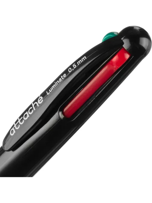 Ручка шариковая автомат. Attache Luminate, 4 цвета,манж