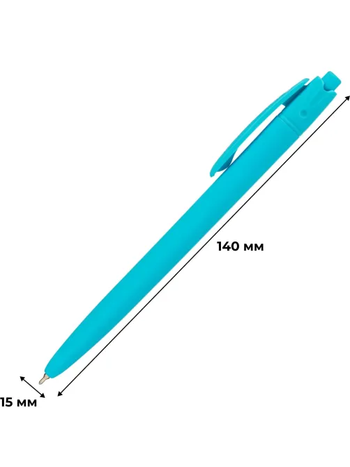Ручка шариковая автомат. Deli EQ53-BL,гибр.нак0,7,софт-тач,син,в асс