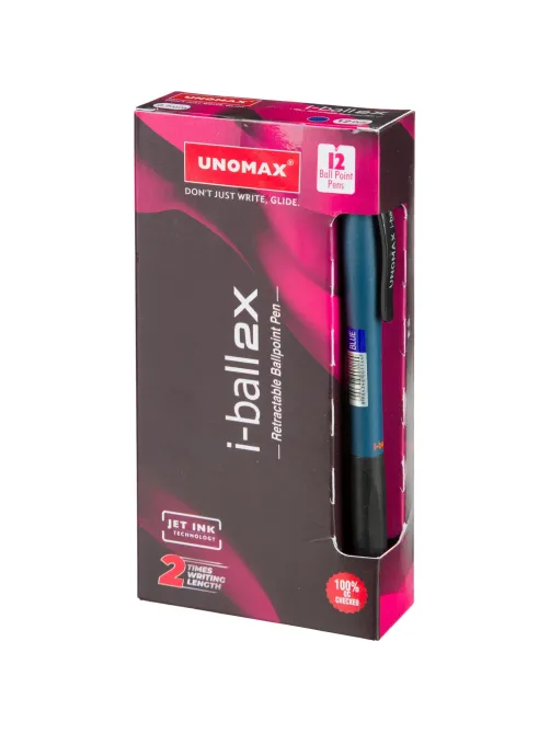 Ручка шариковая автомат. Unomax I-ball, 0,3мм,шар0,7, син,масл,манж