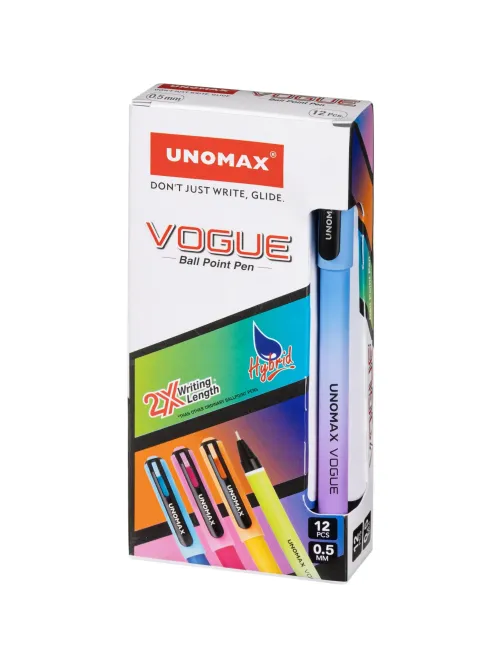 Ручка шариковая неавтомат. Unomax Vogue, лин0,3мм, мaсл, син, фиол/син