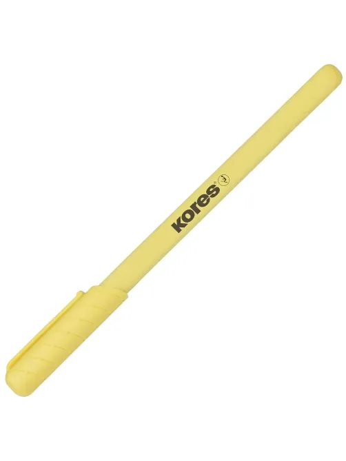 Ручка шариковая неавтомат. KORES Pastel K0R-M,син,масл,асс. 37086