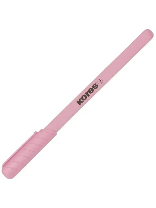 Ручка шариковая неавтомат. KORES Pastel K0R-M,син,масл,асс. 37086