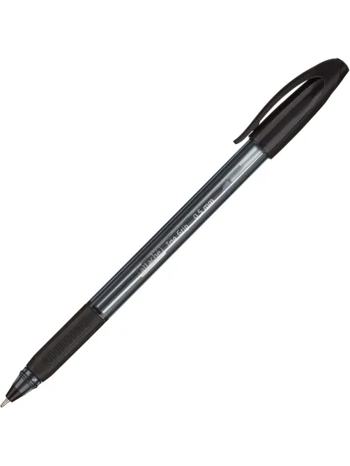 Ручка шариковая неавтомат. Attache Glide TrioGrip 0,5мм,чер,масл,манж