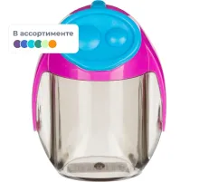 Точилка KORES MIGOO с контейнером, 2 отверстия, ассорти
