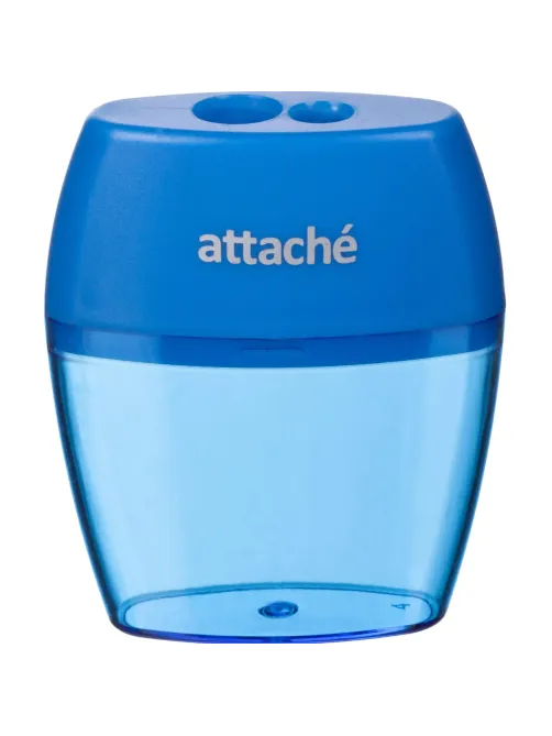 Точилка Attache, 2 отверстие, с контейнером, в ассорт
