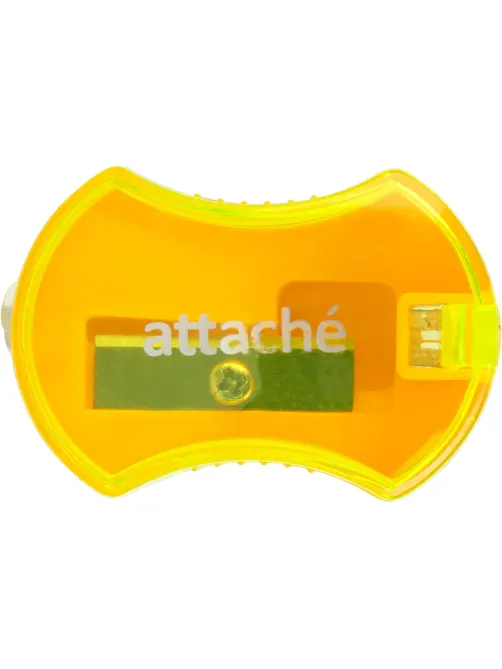 Точилка Attache, 1 отверстие, с контейнером, эргономичн, в ассорт