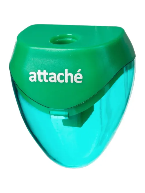 Точилка Attache, 1 отверстие, с контейнером, в ассорт