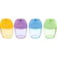 Точилка Attache Bright Colours 1 отв., цветной контейнер, ассорти