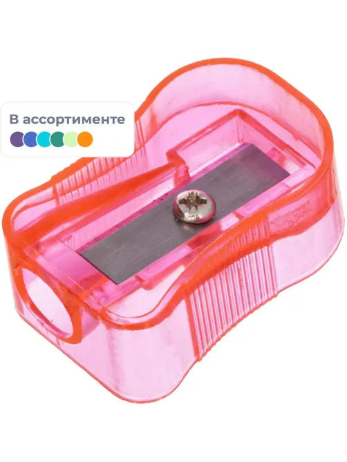 Точилка Attache, 1 отверстие, в ассорт