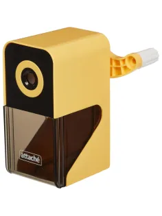 Точилка механическая Attache Bright Colours,авто-фиксация карандаша,желтый
