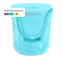 Точилка ручная Deli U-touch, 1 отверстие, с контейнером, пластик, ассорти