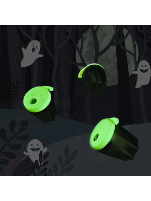 Точилка Kores Spooky с контейнером 2 отв, светящ в темноте, цв в асс 35819