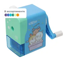 Точилка механическая Deli E0739 MiYou, 1 отв.,пластик,без струбцины ассорти