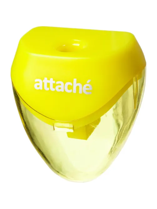 Точилка Attache, 1 отверстие, с контейнером, в ассорт