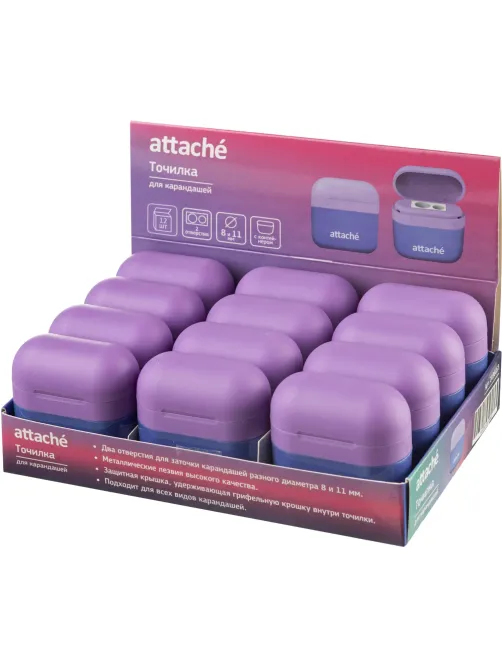 Точилка ручная Attache, 2 отв., с конт