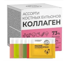 Бульон Круглые сутки костный ассорти в стиках, 15 саше по 5г
