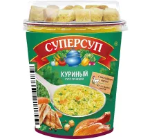 Суп Суперсуп Куриный+гренки 40г 12шт/уп