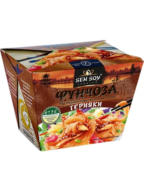 Лапша Фунчоза Сэн Сой терияки соус 125гр