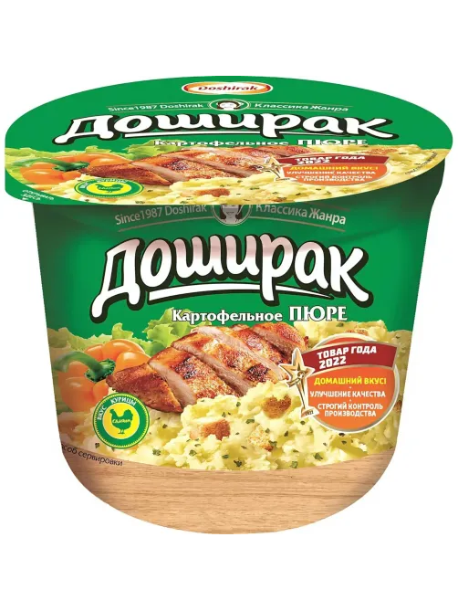 Картофельное пюре Доширак с курицей, 40гх24шт
