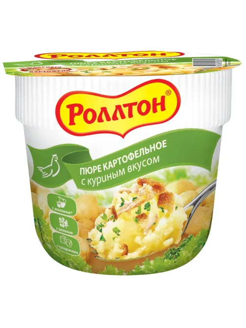Картофельное пюре Роллтон куриное 24штx40г
