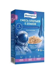 Хлопья Мистраль Смесь 5 злаков 400г