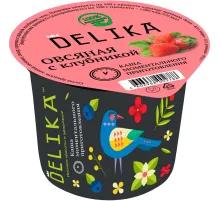 Каша Delika овсяная с клубникой, 43г