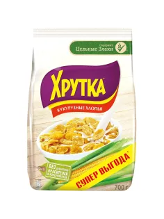 Хлопья кукурузные Хрутка хрустящие, обогащенные кальцием, 700г