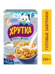 Подушечки Хрутка хрустящие мультизлаковые с молочной начинкой, 250г