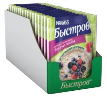 Каша Быстров овсяная с лесными ягодами (без варки), 40гх17шт/уп