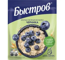 Каша овсяная с черникой Быстров 17шт*40г