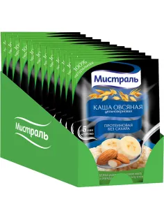 Каша овсяная Мистраль Протеиновая 40гx12шт/уп