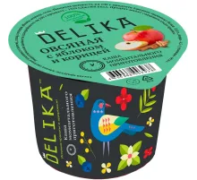 Каша Delika овсяная с яблоком и корицей, 43г