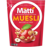 Мюсли   Matti запеченные с орехом и яблоком, 250г