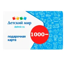 Карта подарочная Детский мир 1000р