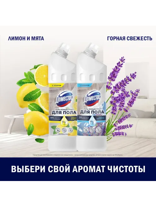 Средство для мытья пола ДОМЕСТОС чистота и блеск 1000мл