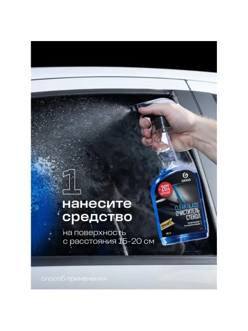 Профхим авто моющее ср-во д/стекол авто Grass/Clean glass,0,6л_т/р