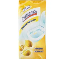 Стикер для унитаза Полоска чистоты д/унит. Свежинка лимон (3штх10г)/уп